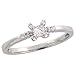 14 Karat Gold Solitaerer Ring, mit 0.12 Karat (Mitte) Prinzessschliff & 0.05 Karat (Seiten) Brilliantschliff Diamanten, (5mm) breit