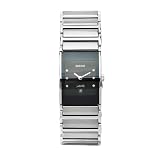 Rado Women's R20785759 Integral Black Dial Ceramic Case Six Round Cut Diamonds Watch
