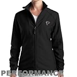 NFL Cutter & Buck Atlanta Falcons Ladies Black Full Zip Performance Windshirt (Large)