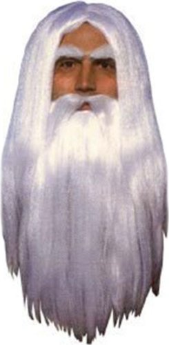 Merlin Wig & Beard Adult (One Size)