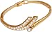 Fashion Jewelry Cubic Zirconia Gold Plated Link Bracelet Unique Gift for Her
