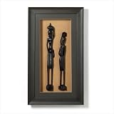 African Figurines Shadowbox