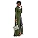 Flymall Women Long Sleeve Open Side Split Long Maxi Dress T Shirts Tops (XL, Army green)