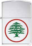 Lebanese Pride Flag of Lebanon Polished Chrome Zippo Lighter