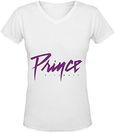 Ultimate Import Prince Cool T Shirts For Women V Neck White