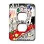 Londons Times Funny Panel Hollywood Cartoons - At The Oscars Memorial To Jack Klugman - Light Switch Covers - 2 plug outlet cover