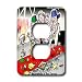 Londons Times Funny Panel Hollywood Cartoons - At The Oscars Memorial To Jack Klugman - Light Switch Covers - 2 plug outlet cover