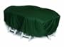 Two Dogs Designs 92-Inch Oval/Rectangle Table and Chairs Cover, Hunter Green