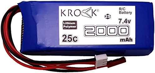 KROCK® 7.4v 2000mah 25c Li-po Battery for WL Toys V323 RC Hexacopter