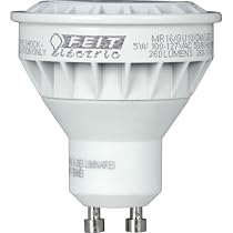 Feit Electric MR16/GU10/DM/LED 5 Watt, High Performance Dimmable MR16 Bi-Pin Bulb