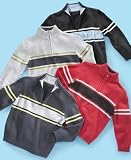 Greendog Little Boy 1/4-Zip Mock Neck Sweater