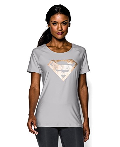 Under Armour Women's Alter Ego HeatGear Sonic Shimmer Supergirl T-Shirt
