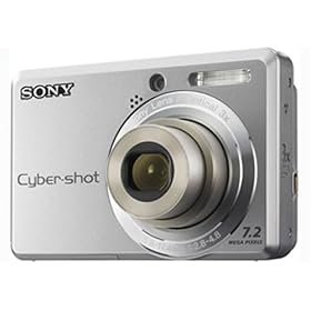 SONY Cyber-shot DSC-S730 + Pix compact leather crust case 11 x 3.5 x 8 cm + 2 GB Memory Stick Duo Pro Memory Card