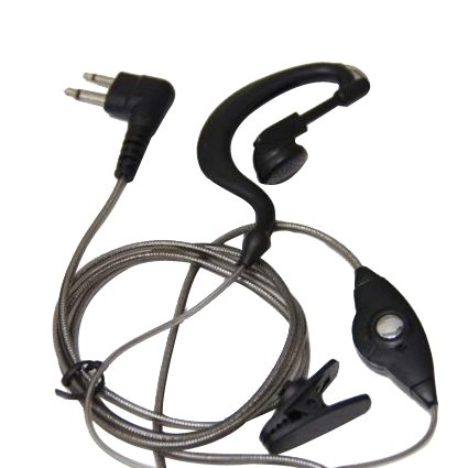 AOER 2-Pin Black Aluminum Foil Earpiece Earphone Headset for Motorola Radio CLS1413 CLS1450 GP308 GP68 GP88 GP88S P110 P1225 P1225LS PMR446 ECP100