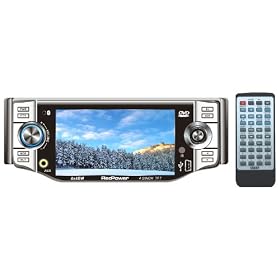 Redpower DVD980 Stardard One Din In Dash Car DVD CD MP3 MP4 Player with 4.3" Full Colour TFT Display & TV Tuner (FULL Black)