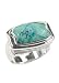 Barse Sterling Silver Oblong Chrysocolla Ring, 7
