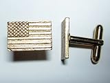 Gold American Flag Cufflinks By Classic Cufflinks