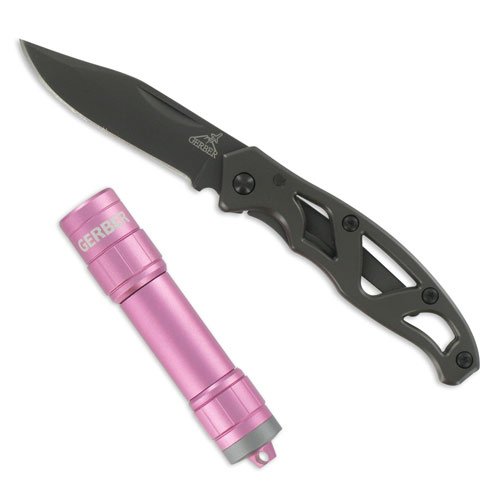 Gerber Knife with Pink LED