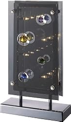 ET2 E20734-72, Infinity Small Glass Table Lamp, 4 Light, 40 Total Watts Halogen, Chrome