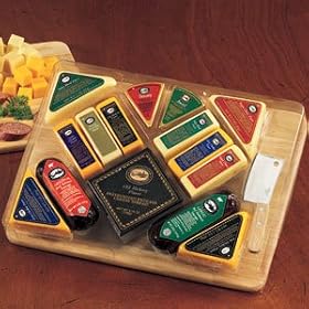 The Ultimate Gourmet Cutting Board Sausage and Cheese Gift Set