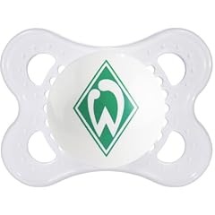 MAM 563910 - Original Schnuller, Football, Bundesliga: SV Werder Bremen, 0-7 Monate, Silikon