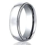 Benchmark 7mm Round Cobalt Chrome Ring with Step Edges