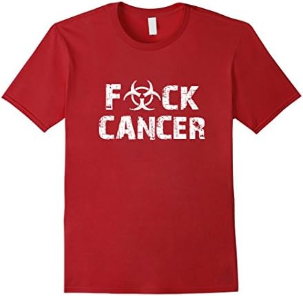 Men's Fuck Cancer Shirt | I I can fight cancer shirt Small Cranberry
