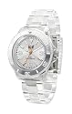 Ice Watch - CL.SR.U.P.09 - Classic Clear - Montre Mixte - Quartz Analogique - Cadran Argent - Bracelet Plastique Transparent - Moyen Mod&egrave;le