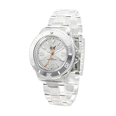 Ice-Watch Unisex-Armbanduhr Medium Classic Clear Silber CL.SR.U.P.09