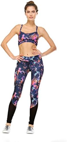 Nadi Bodi Yoga 2-Piece Workout Splatter Paint Set, Splatter Paint, S