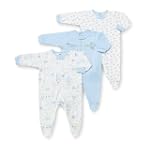 Gerber 3-Pack Zip Front Sleep 'N Play - Boys, 0-3 Months