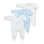 Gerber 3-Pack Zip Front Sleep 'N Play - Boys, 0-3 Months
