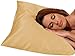 Betty Dain Satin Pillowcase with Zipper, King, Beige (Set of 2)