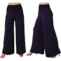 EyeCatchClothing - Carmen Damen Palazzo Hose mit hoher Taille