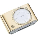 Gilty Couture 14k Gold-plated Bezel Faceplate with Clear Swarovski Crystals for iPod shuffle