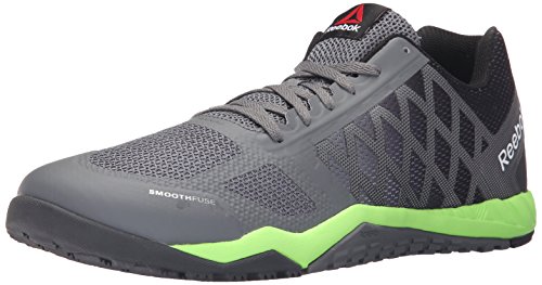 Reebok Men's Ros Workout TR Training, Alloy/Coal/Solar Green/Black/White, 8 M US