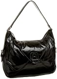 SONDRA ROBERTS NEW YORK Textured Leather Turnlock Hobo