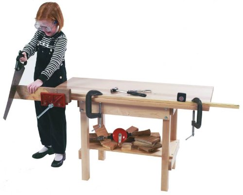 Childs Wood Workbench With Vise