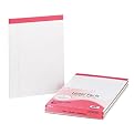 Ampad 20-098 Breast Cancer Awareness Perforated Pads, Letter Size, 50 Sheets/Pad