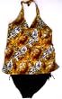 Animal Print Plus Size 2 PC Halter Tankini Swimsuit by In Gear. Sizes 18-24