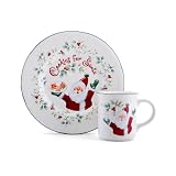 Pfaltzgraff Winterberry Cookies And Milk For Santa Set