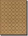 1,260 Label Outfitters® 100100-BrnKft-20 1 inch Diameter Brown Kraft Circles, 20 Sheets with 63 Labels per Sheet