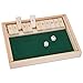 Bits and Pieces - Wooden Shut The Box 12 Dice Game Board-Classics Tabletop Version of The Popular English Pub Game - Game Board Measures 7-3/4