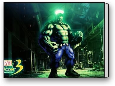 Funnyone Custom Modern Wall Art Decoration for Home Marvel Capcom Hulk Canvas Prints
