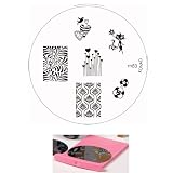 Bundle - 3 Items: Konad Nail Art Set Includes Image Holder & Image Plate M83 Chic Kitty + Magic Nail Buffer