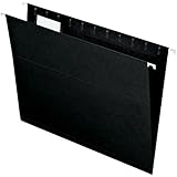 Pendaflex Essentials Hanging Folders, Letter Size, Black, 25 per Box (81605)