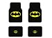 Search : A Set of 4 Universal Fit Front and Rear Logo Plush Carpet Floor Mats - Batman Classic Logo