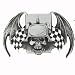 Mens BAT WING HELMET SKULL LIGHTER Punk Rock Metal Belt Buckle