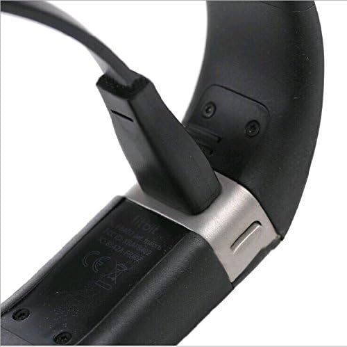 [Ddshopping]25CM New Black USB Data Replacement Charger Charging Cable Cord For Fitbit Force Fitbit Flex 2nd Bracelet Sport Arm Band Armband (2 pcs)