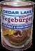 Cedar Lake Vegeburger, 20 oz. cans (Case of 12) - Vegan)